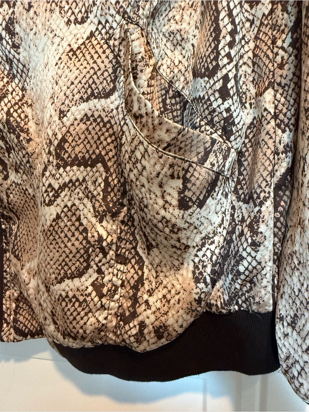 Python Print Bomber Jacket - Kori - Picture 3 of 6